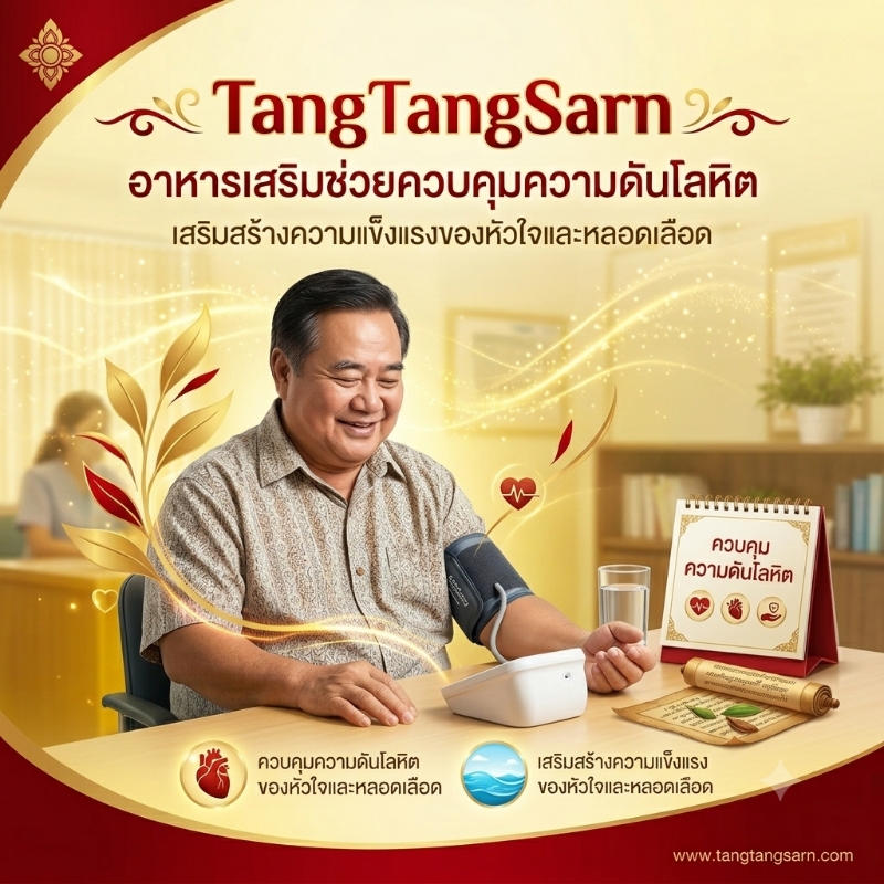 ตังถั่งซาร์น สมุนไพรแห่งความหวัง. ควบคุมความดันให้เป็นปกติ